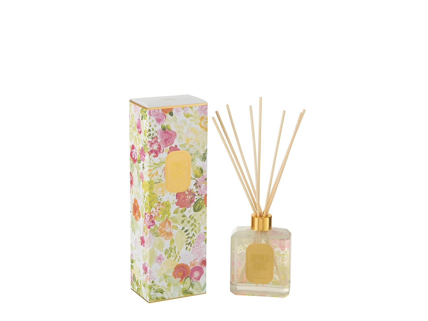 Diffuseur de Parfum "Happiness Blooms" 180ml Mimosa & Rose Blanc