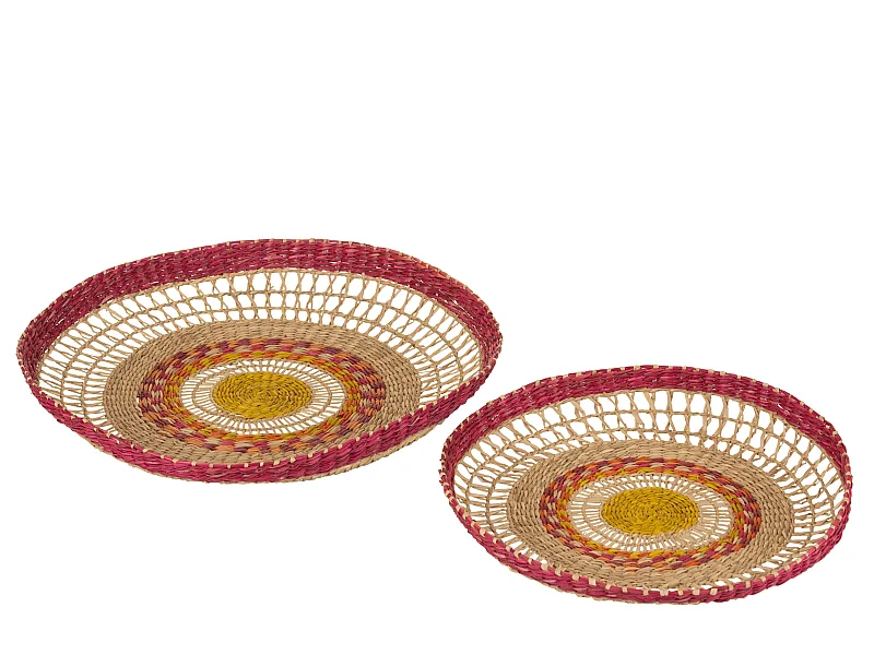 Lot de 2 Vide-Poches "Léandro" 43cm Naturel