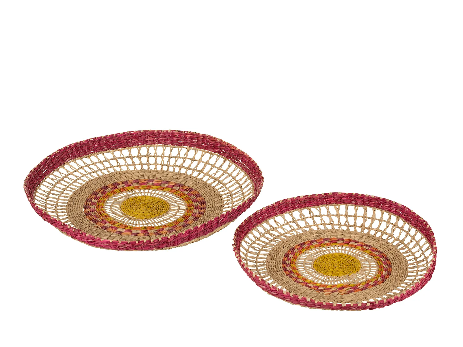 Lot de 2 Vide-Poches "Léandro" 43cm Naturel