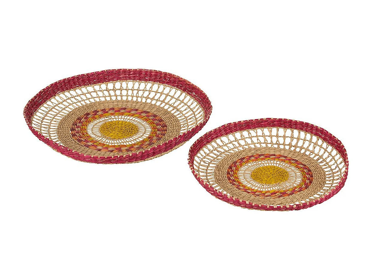 Lot de 2 Vide-Poches "Léandro" 43cm Naturel