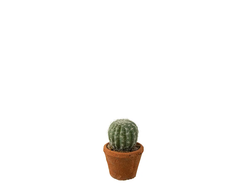 Plante Artificielle en Pot "Cactus" 15cm Vert