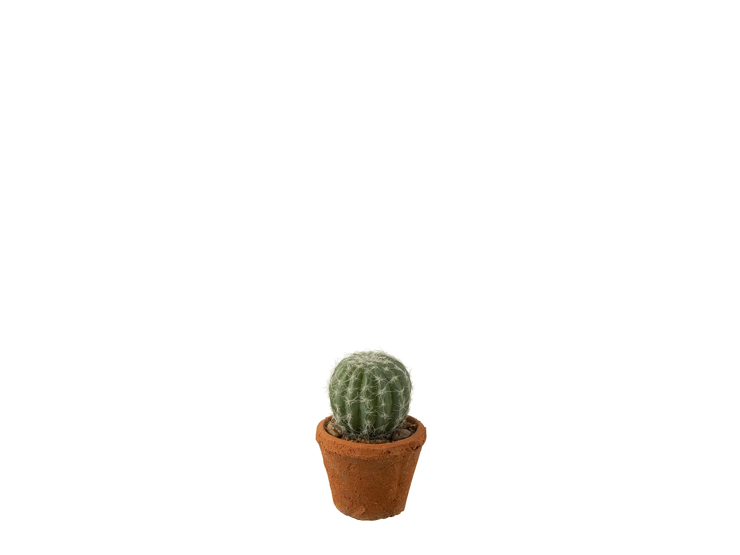Plante Artificielle en Pot "Cactus" 15cm Vert