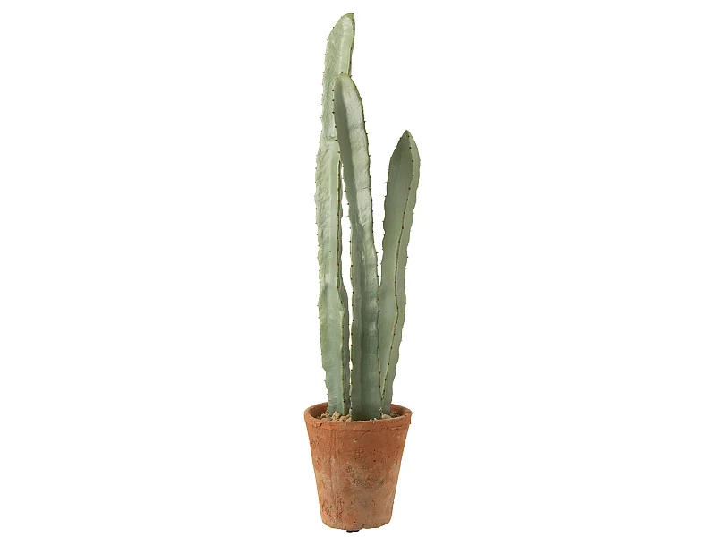 Plante Artificielle en Pot "Cactus" 81cm Vert