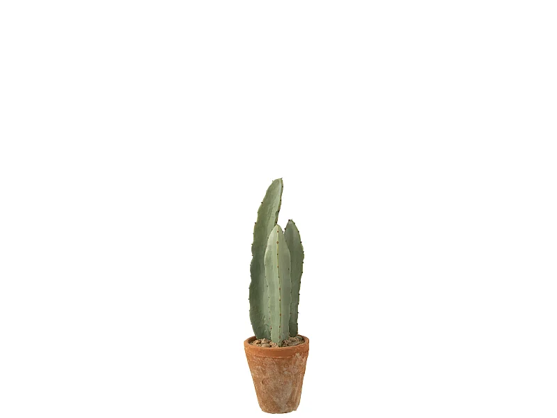 Plante Artificielle en Pot "Cactus" 48cm Vert