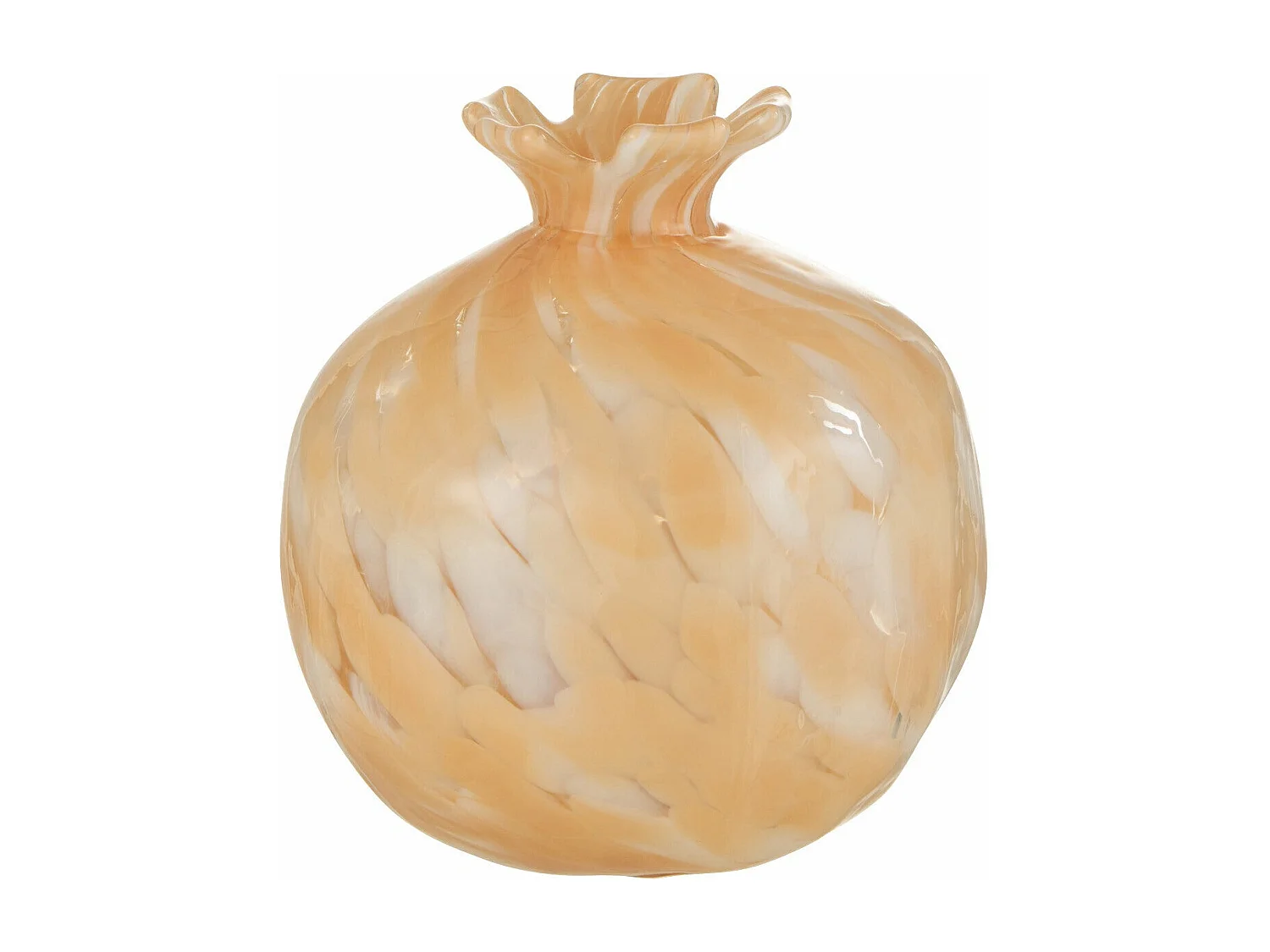 Vase Design en Verre "Mélissa" 13cm Beige