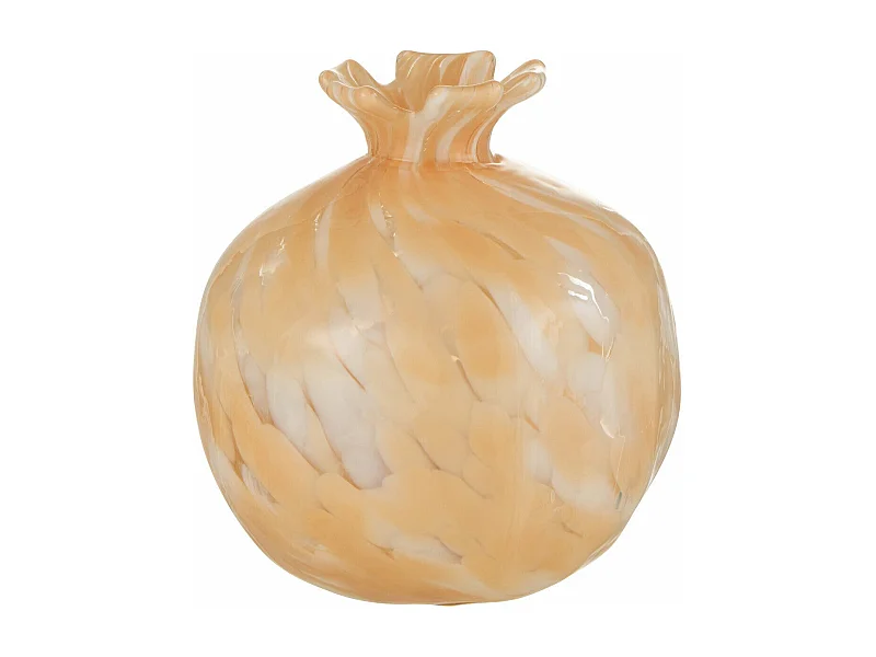 Vase Design en Verre "Mélissa" 13cm Beige