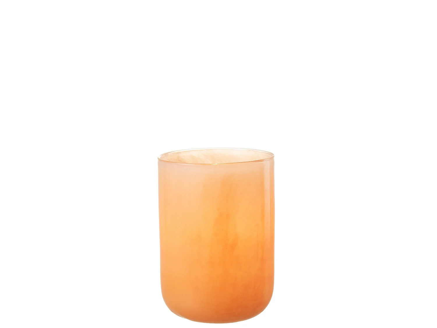 Vase Design en Verre "Corrie" 23cm Corail