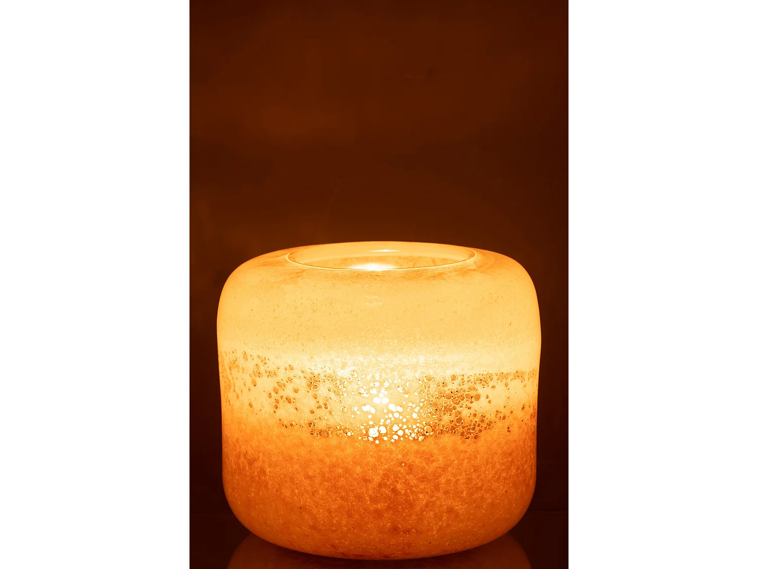 Photophore en Verre "Opia" 24cm Marron