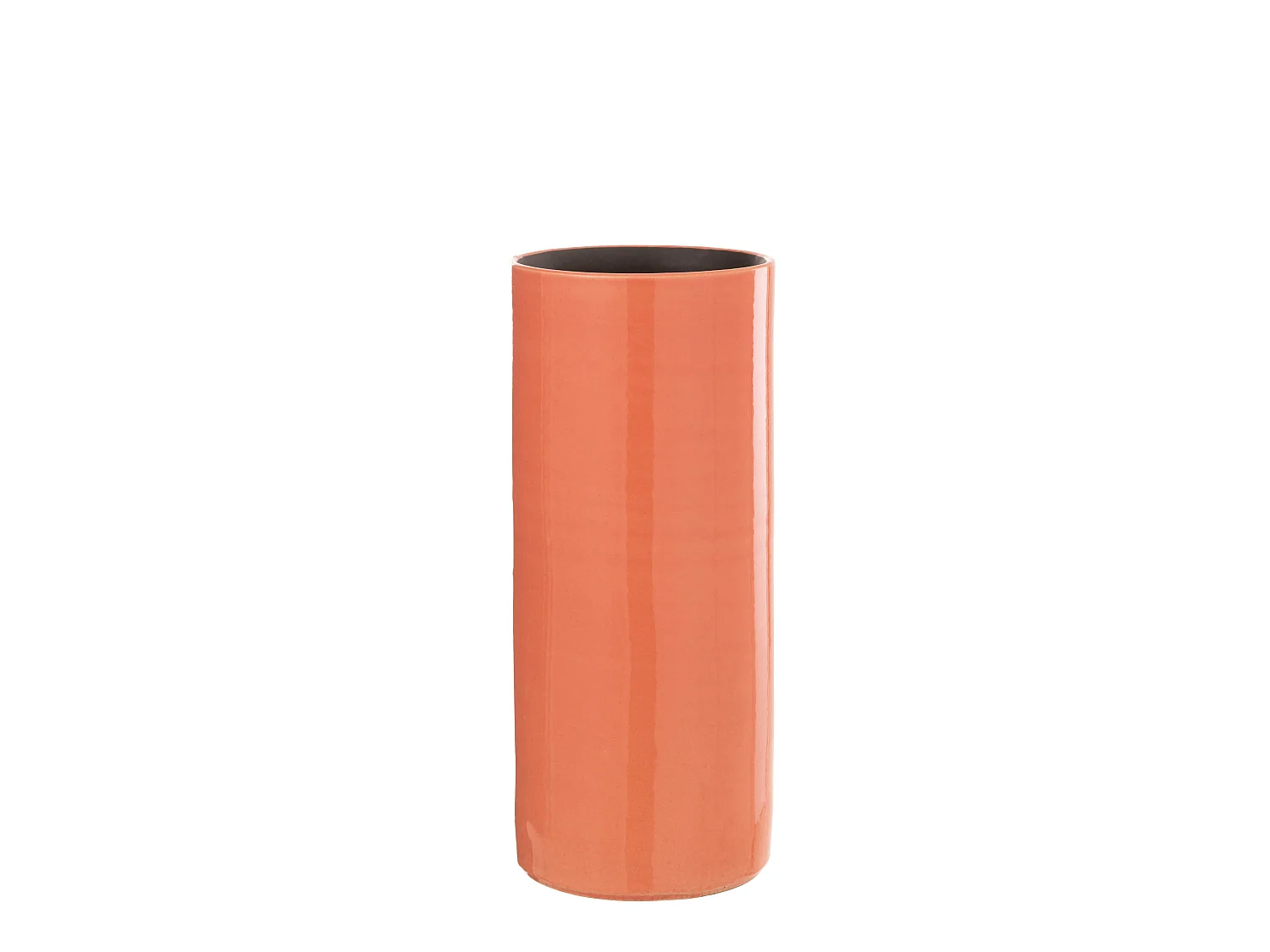 Vase Design en Céramique "Flek" 37cm Orange