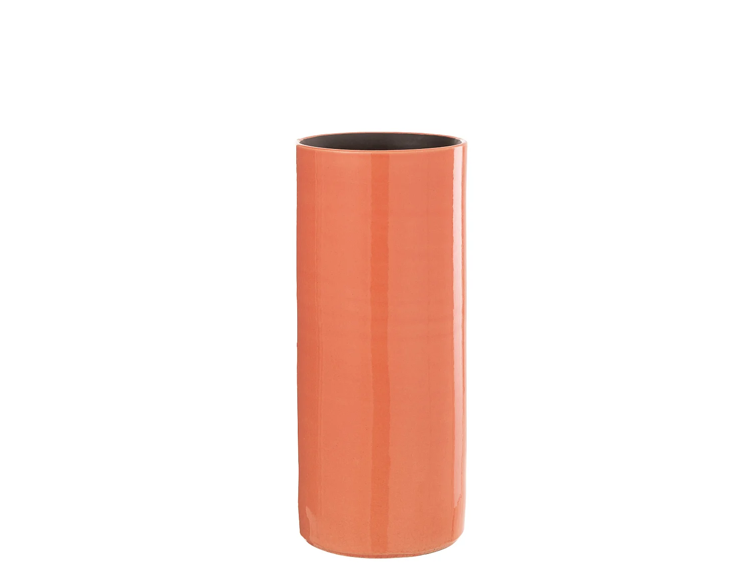 Vase Design en Céramique "Flek" 37cm Orange
