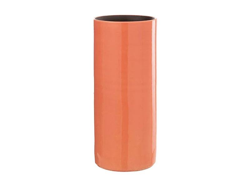 Vase Design en Céramique "Flek" 37cm Orange