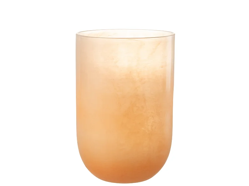 Vase Design en Verre "Corrie" 36cm Corail