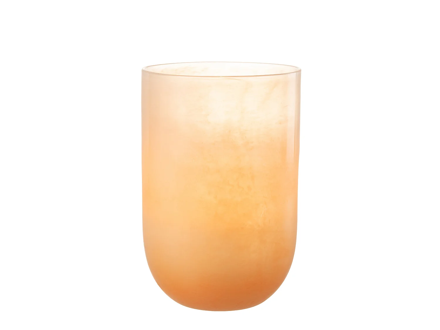 Vase Design en Verre "Corrie" 36cm Corail