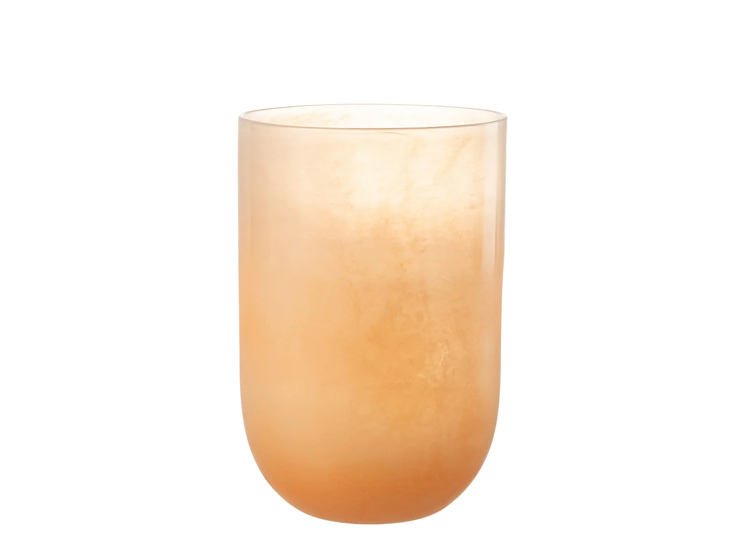 Vase Design en Verre "Corrie" 36cm Corail