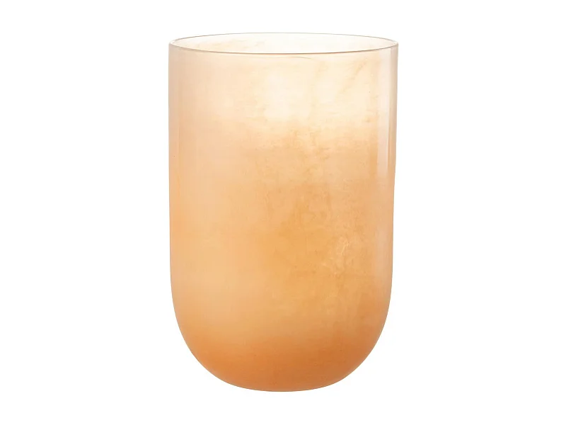 Vase Design en Verre "Corrie" 36cm Corail