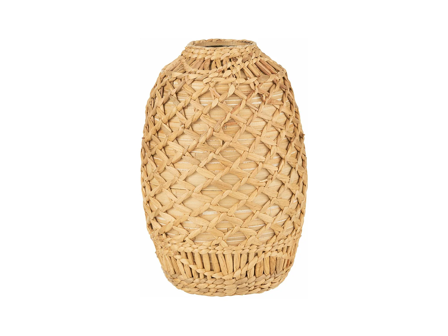 Vase Déco Tressé "Bambou" 37cm Naturel