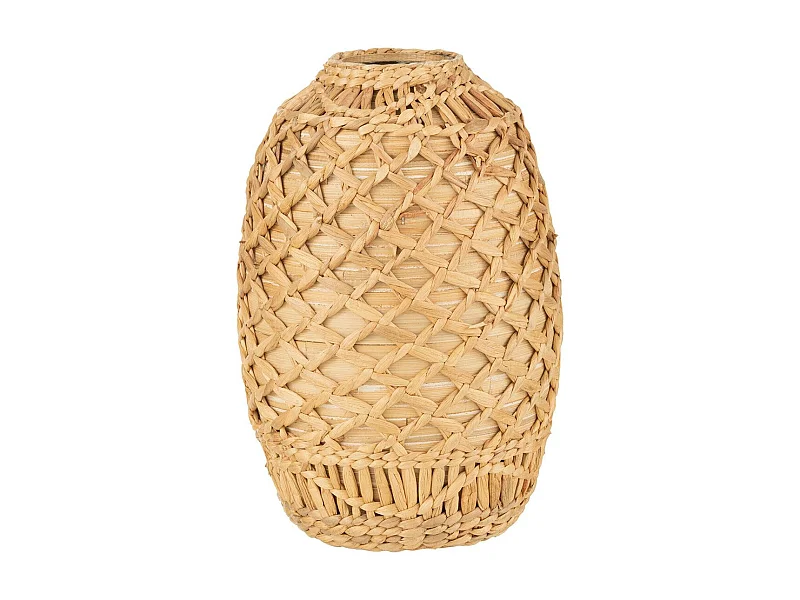 Vase Déco Tressé "Bambou" 37cm Naturel