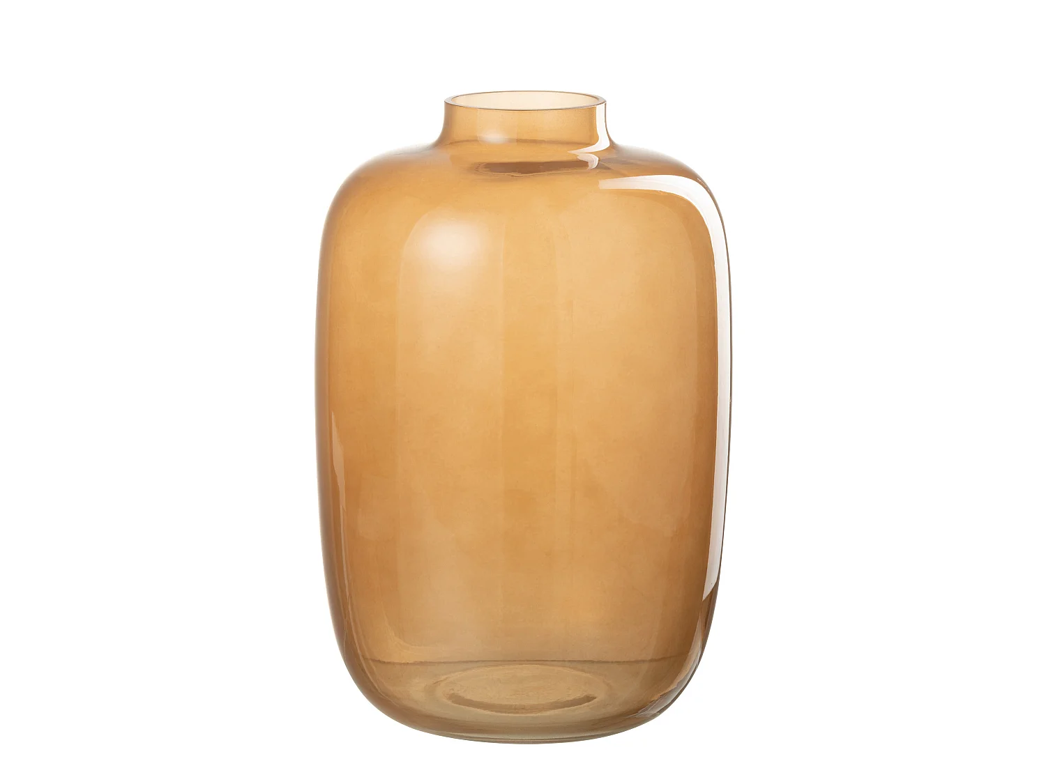 Vase Rond Design en Verre "Rita" 27cm Orange