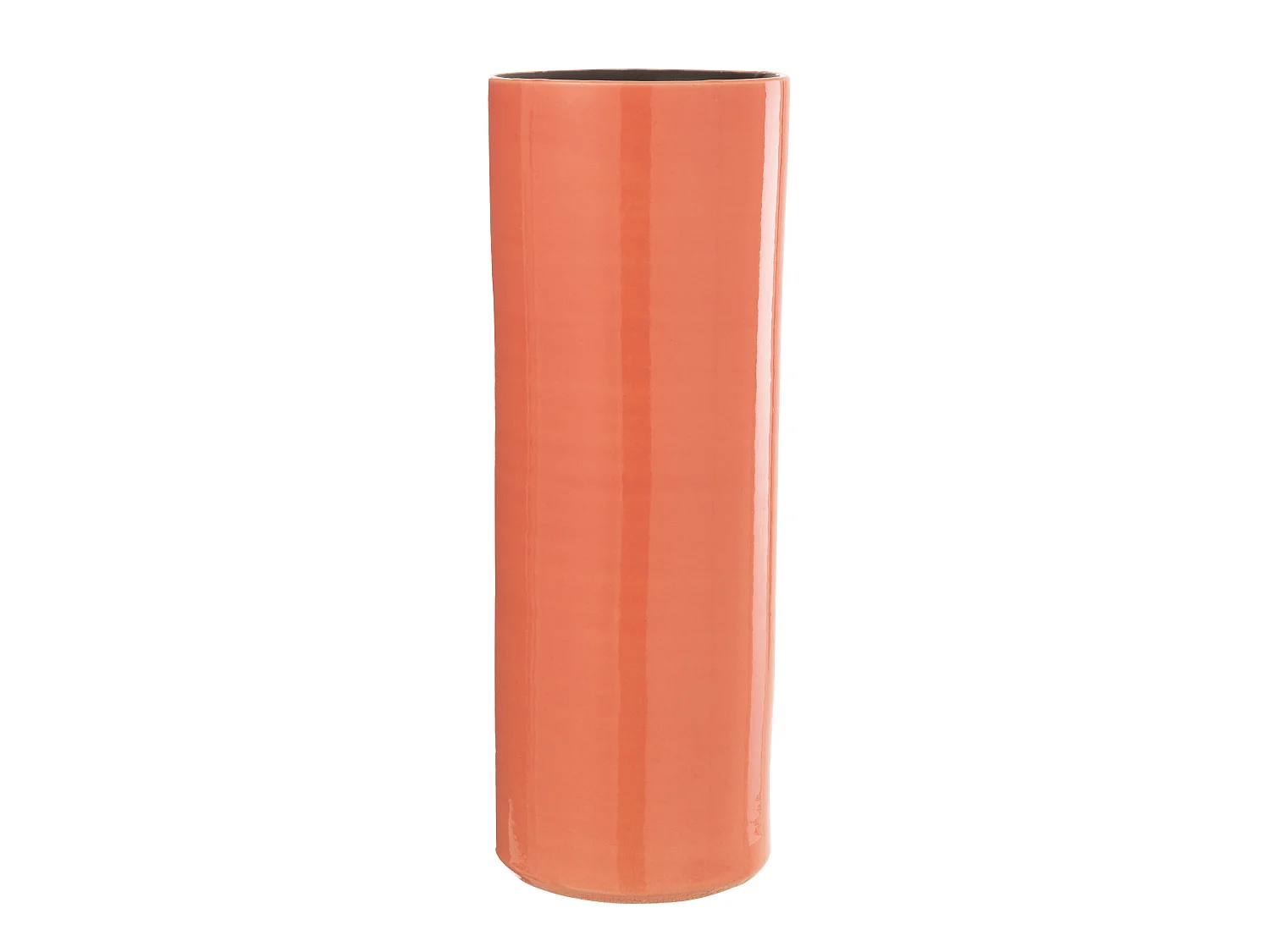 Vase Design en Céramique "Flek" 47cm Orange