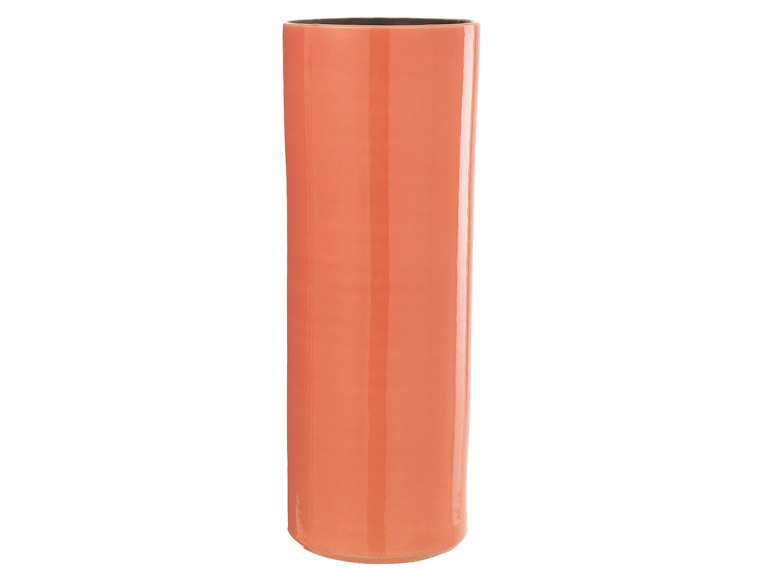 Vase Design en Céramique "Flek" 47cm Orange