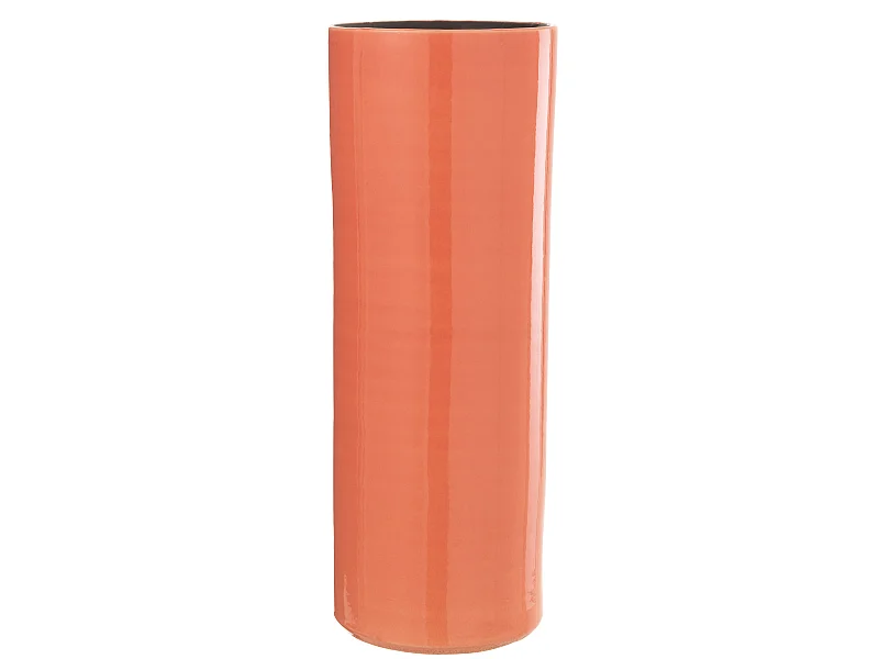 Vase Design en Céramique "Flek" 47cm Orange