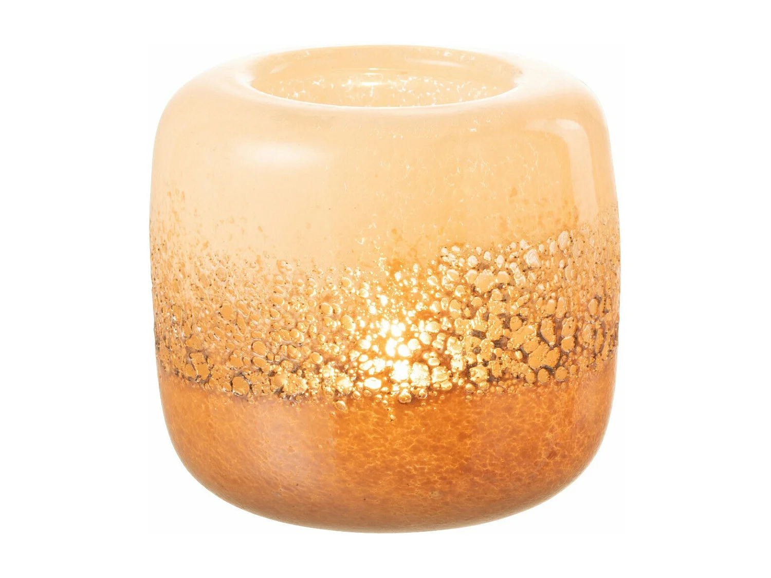 Photophore en Verre "Opia" 14cm Marron