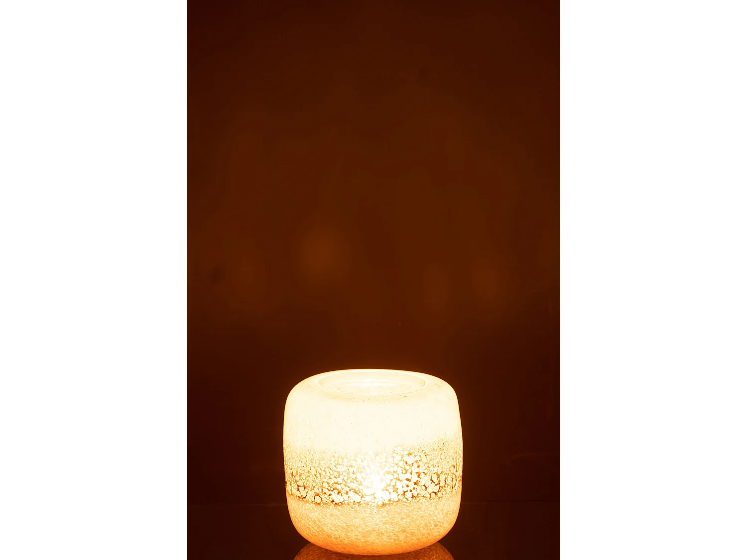 Photophore en Verre "Opia" 14cm Marron