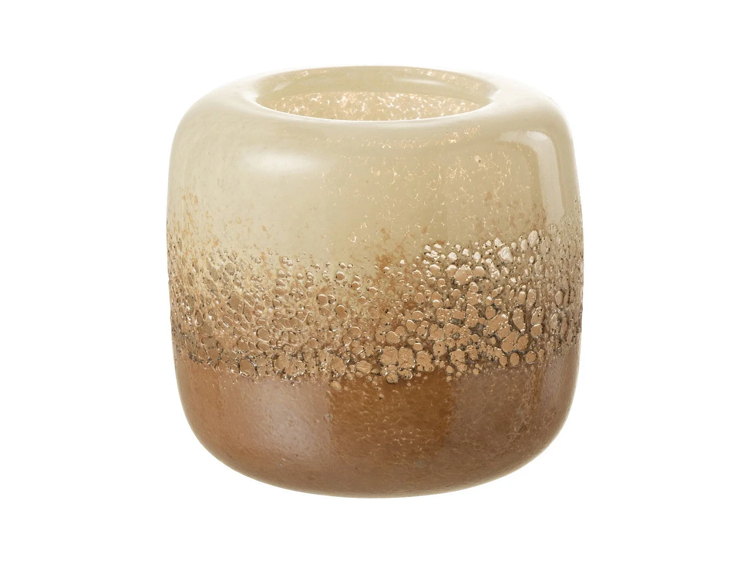 Photophore en Verre "Opia" 14cm Marron