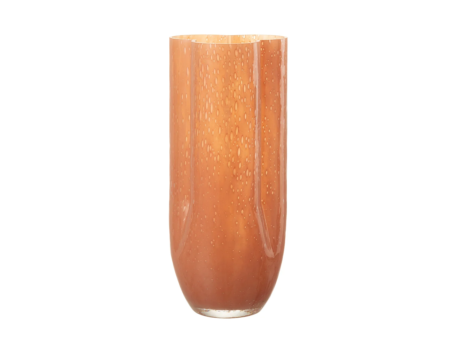 Vase Déco en Verre "Trikkie" 34cm Corail