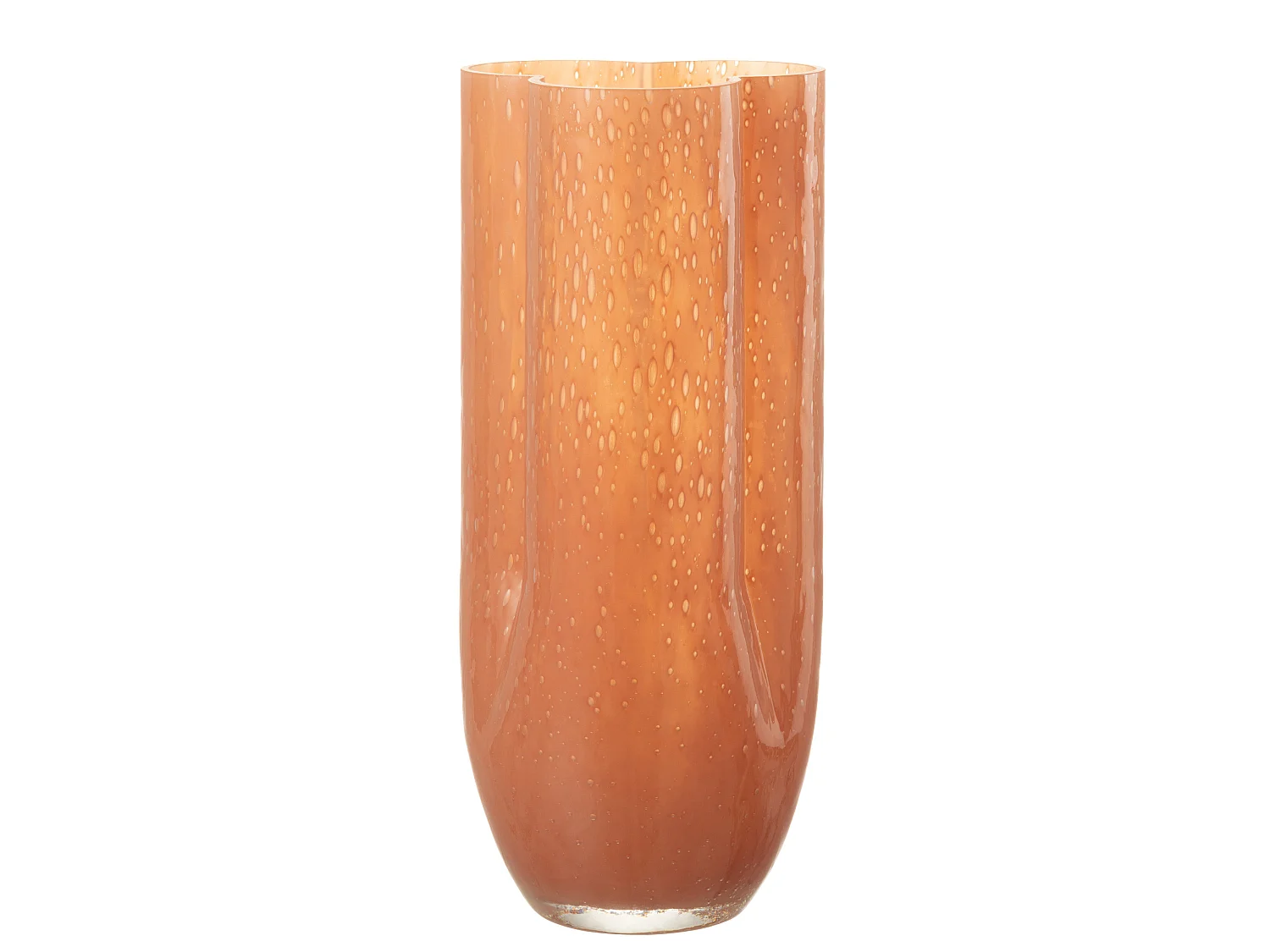 Vase Déco en Verre "Trikkie" 34cm Corail