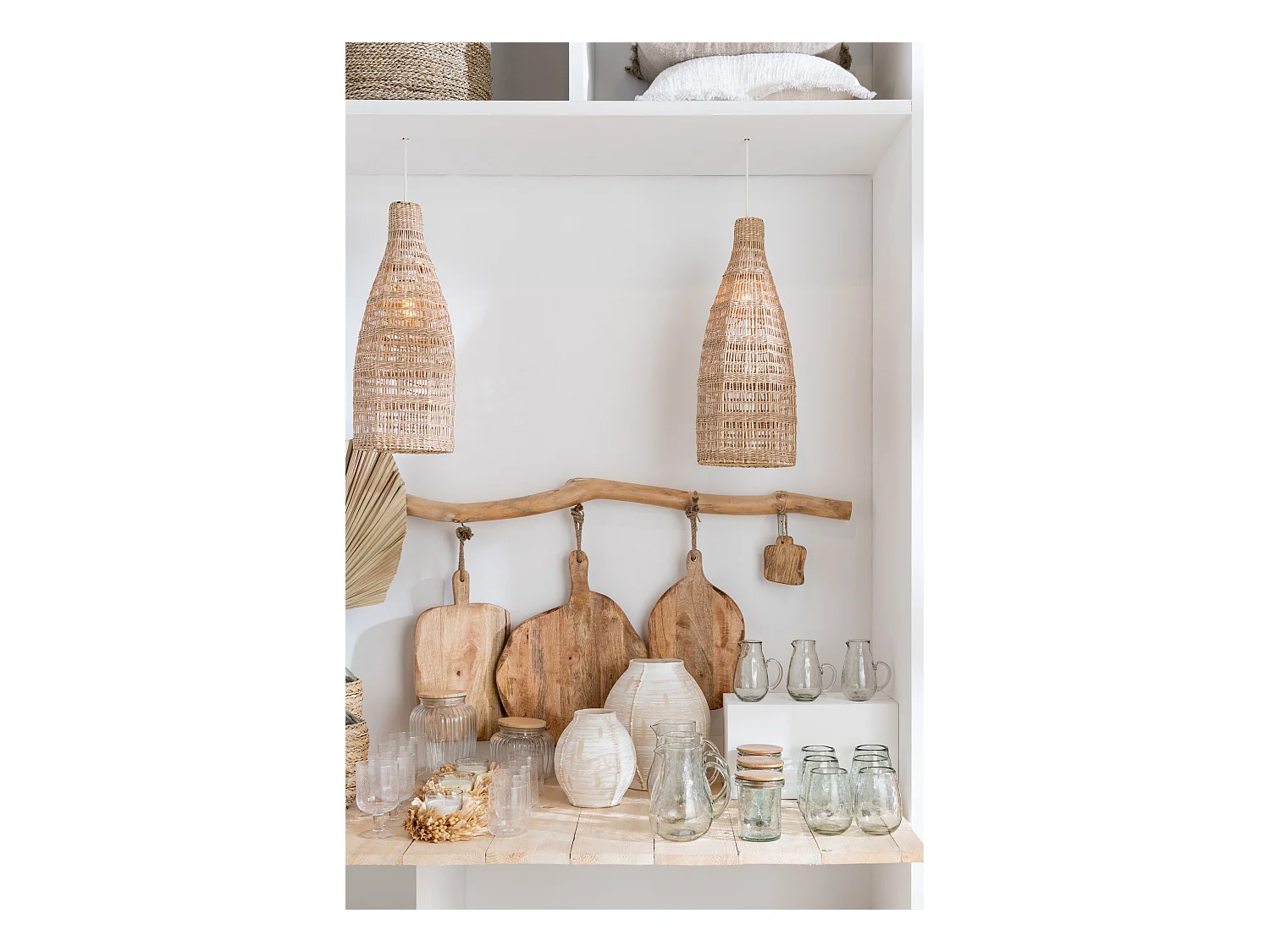 Vase Déco en Argile "Rudy" 20cm Beige