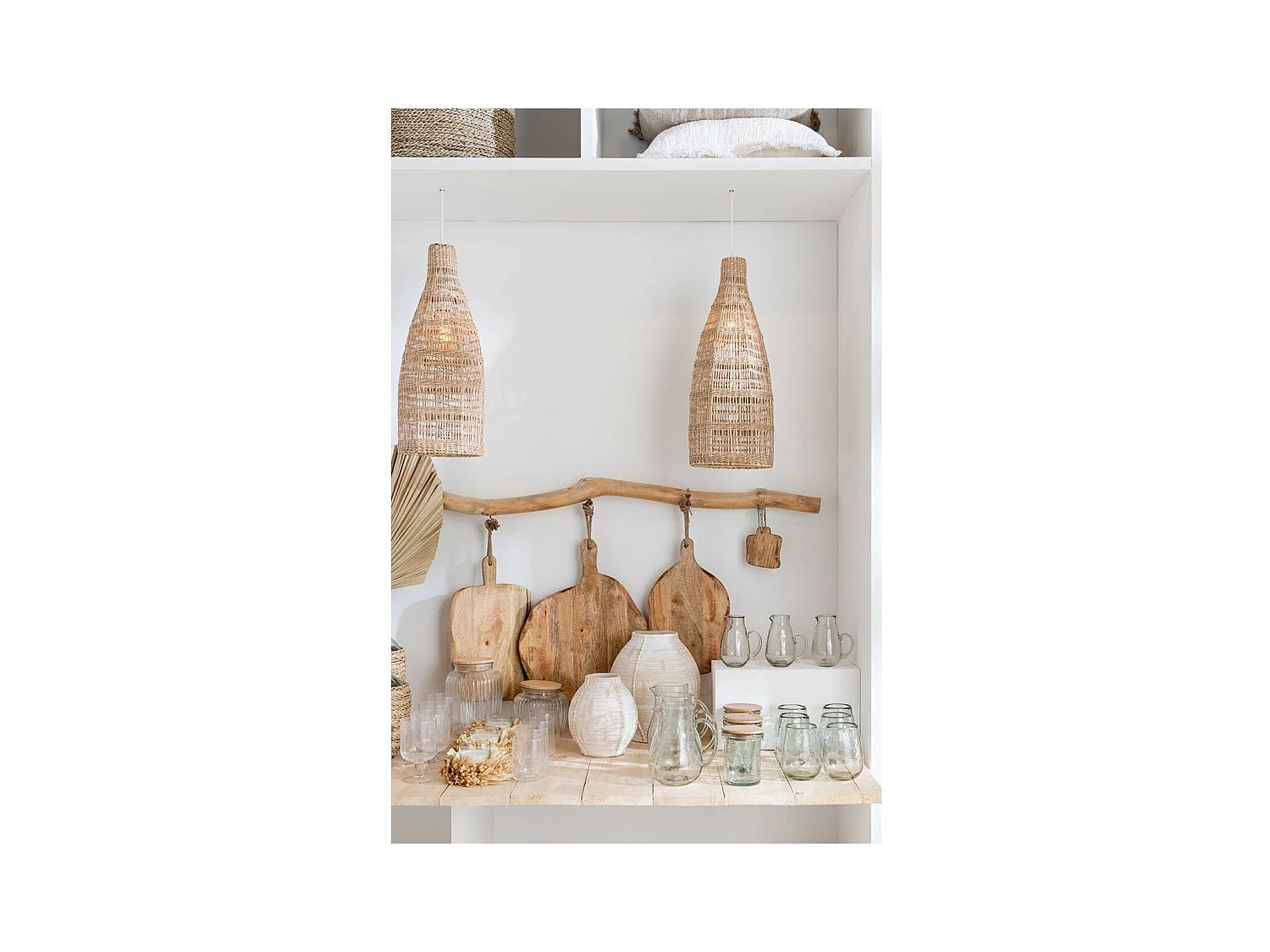 Vase Déco en Argile "Rudy" 20cm Beige