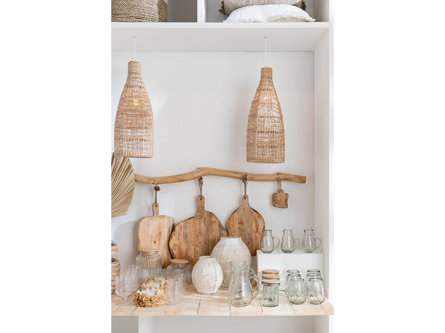 Vase Déco en Argile "Rudy" 20cm Beige