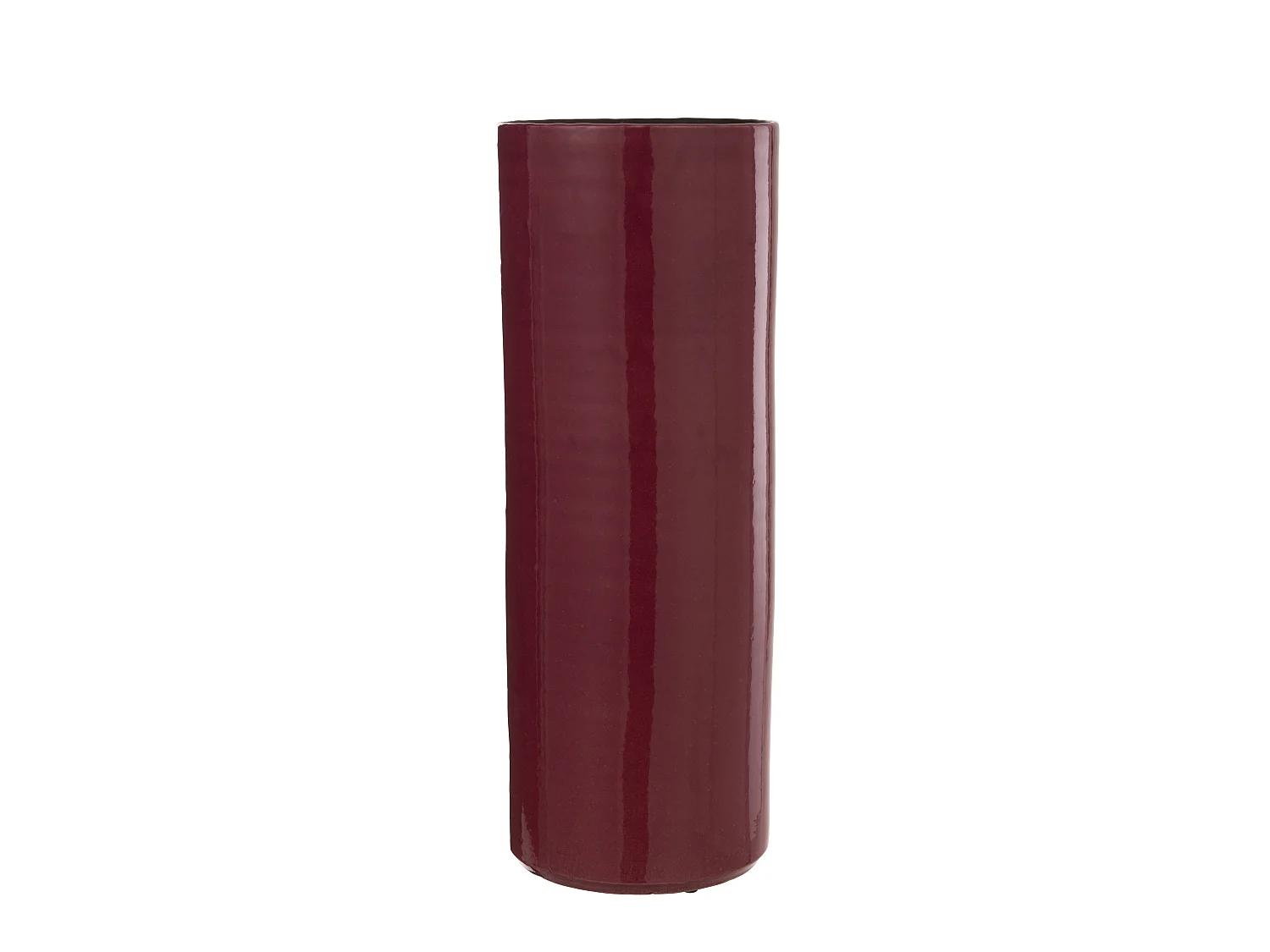 Vase Design en Céramique "Flek" 47cm Fuchsia