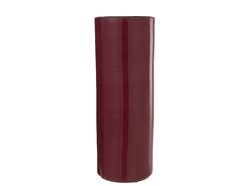 Vase Design en Céramique "Flek" 47cm Fuchsia