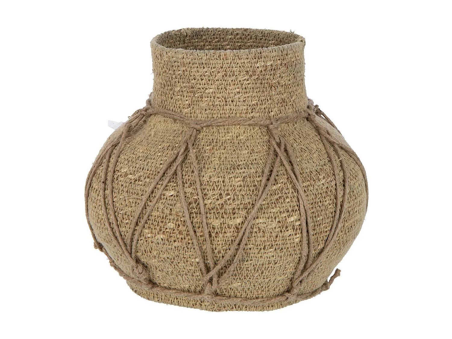 Pot Décoratif "Herbes Marines" 21cm Naturel