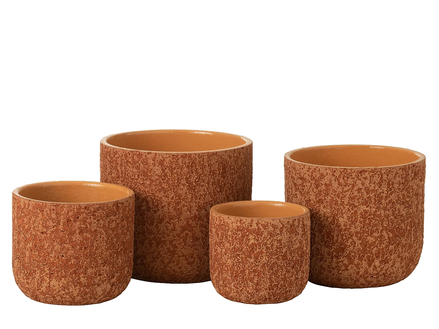 Cache-Pot Design "Rugueux" 25cm Terracotta