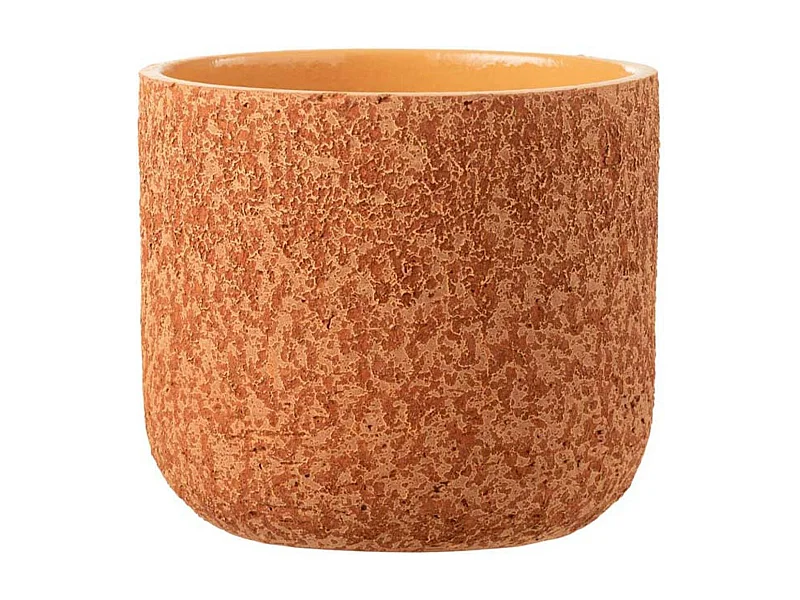 Cache-Pot Design "Rugueux" 25cm Terracotta