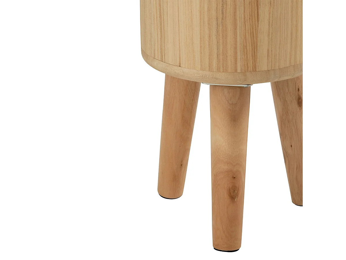 Lot de 3 Cache-Pots en Bois "Paul" 49cm Naturel