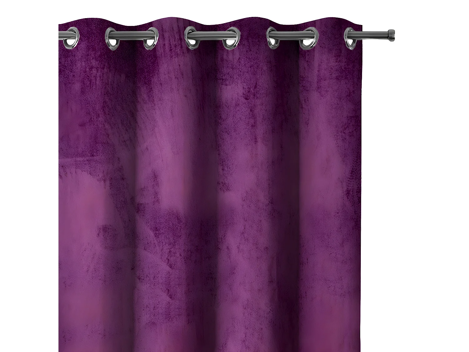 Rideau VELVET violet velours 140x270 ameliahome