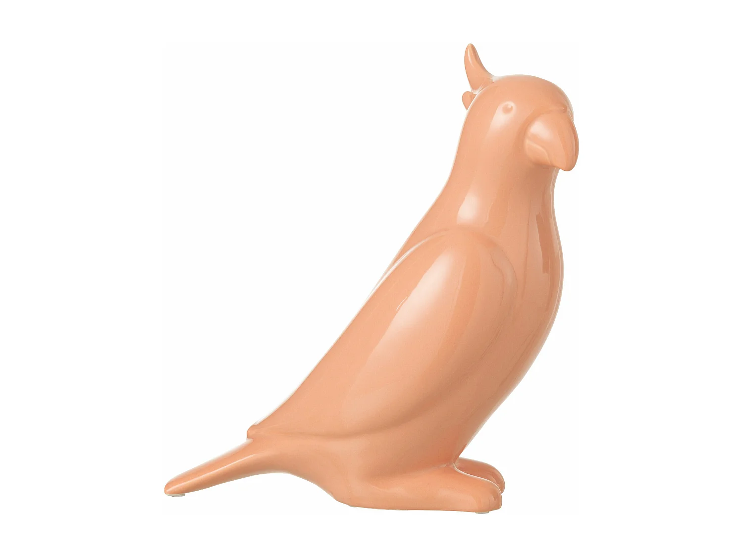 Statuette Déco "Perroquet" 31cm Pêche