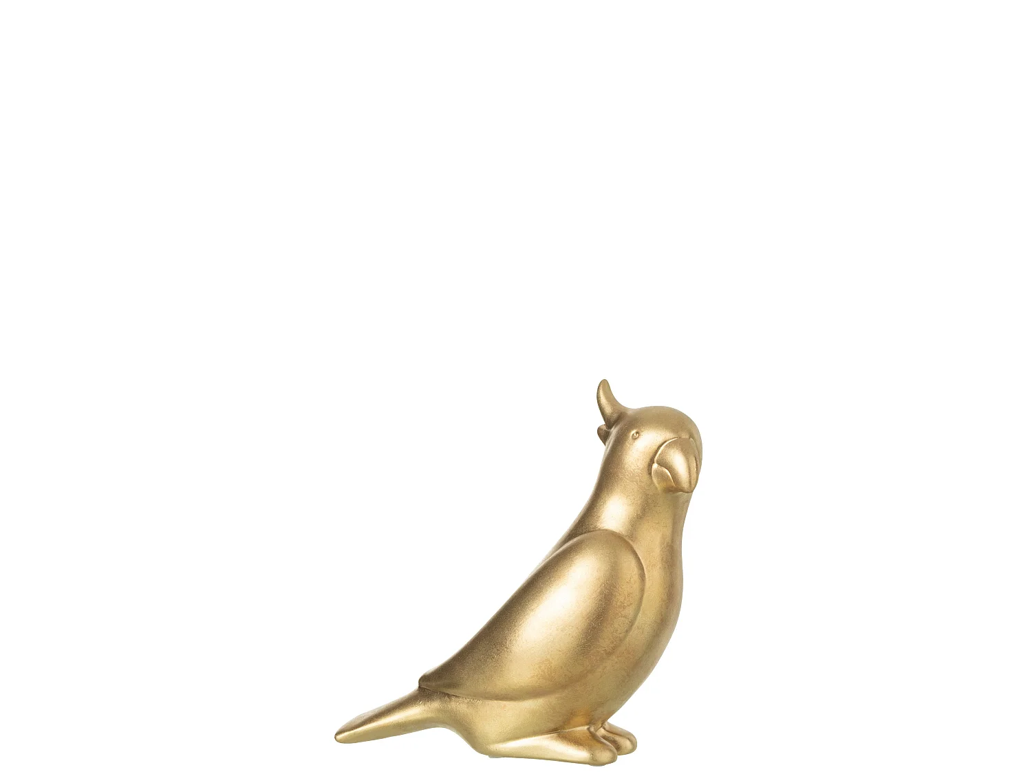 Statuette Déco "Perroquet" 24cm Or