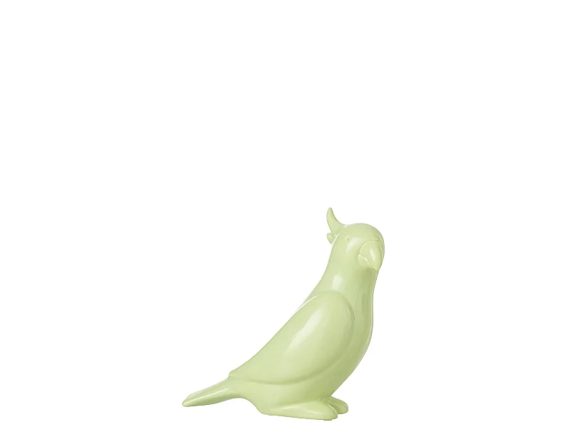 Statuette Déco "Perroquet" 24cm Vert