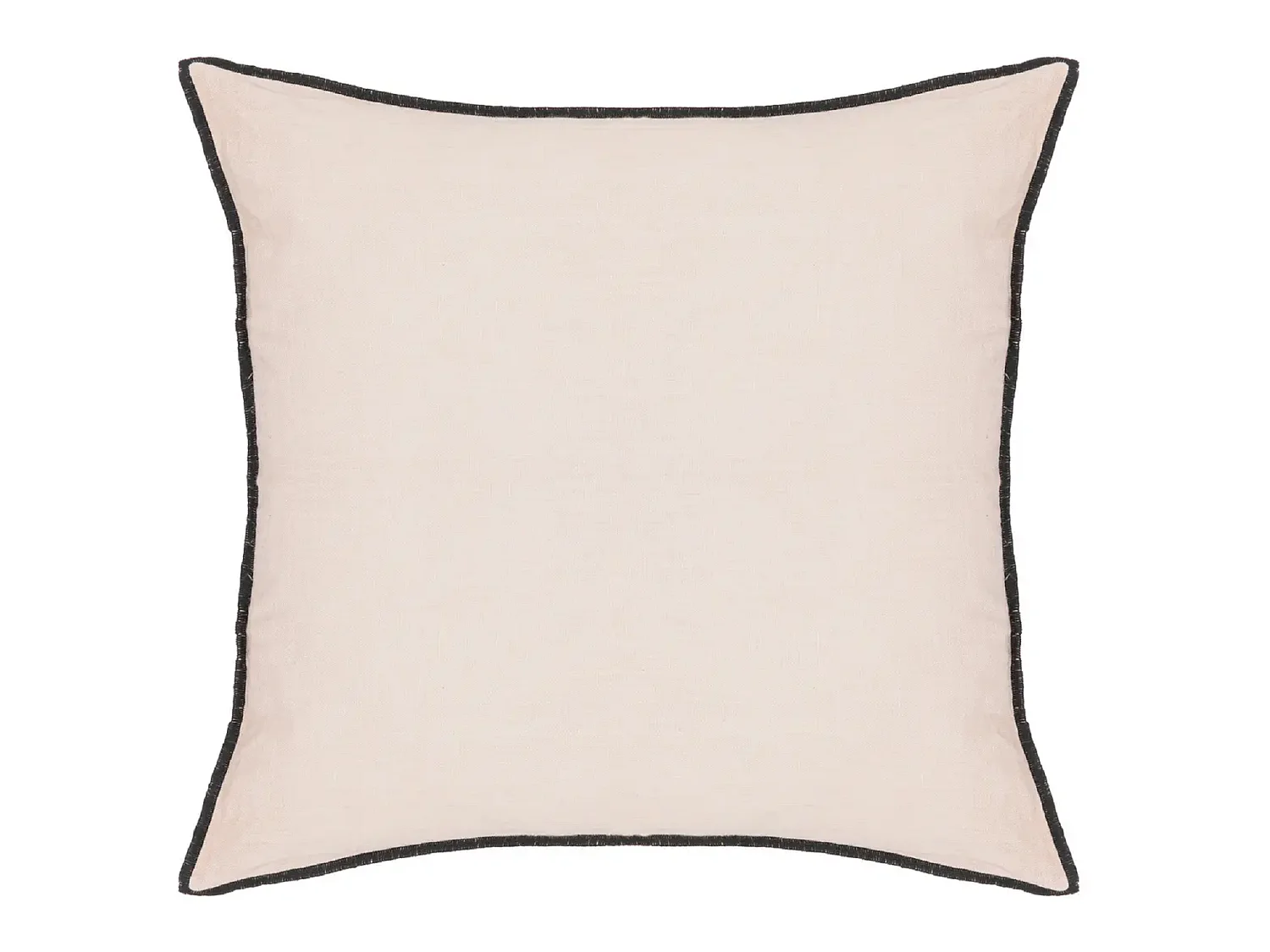 Lot de 6 coussin décoratif déhoussable en lin et coton coloris rose - Longueur 45 x Profondeur 12 x Hauteur 45 cm