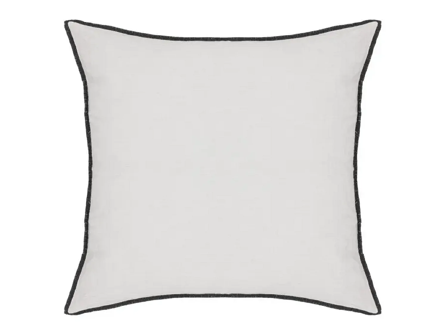 Lot de 6 coussin décoratif déhoussable en lin et coton coloris blanc - Longueur 45 x Profondeur 12 x Hauteur 45 cm