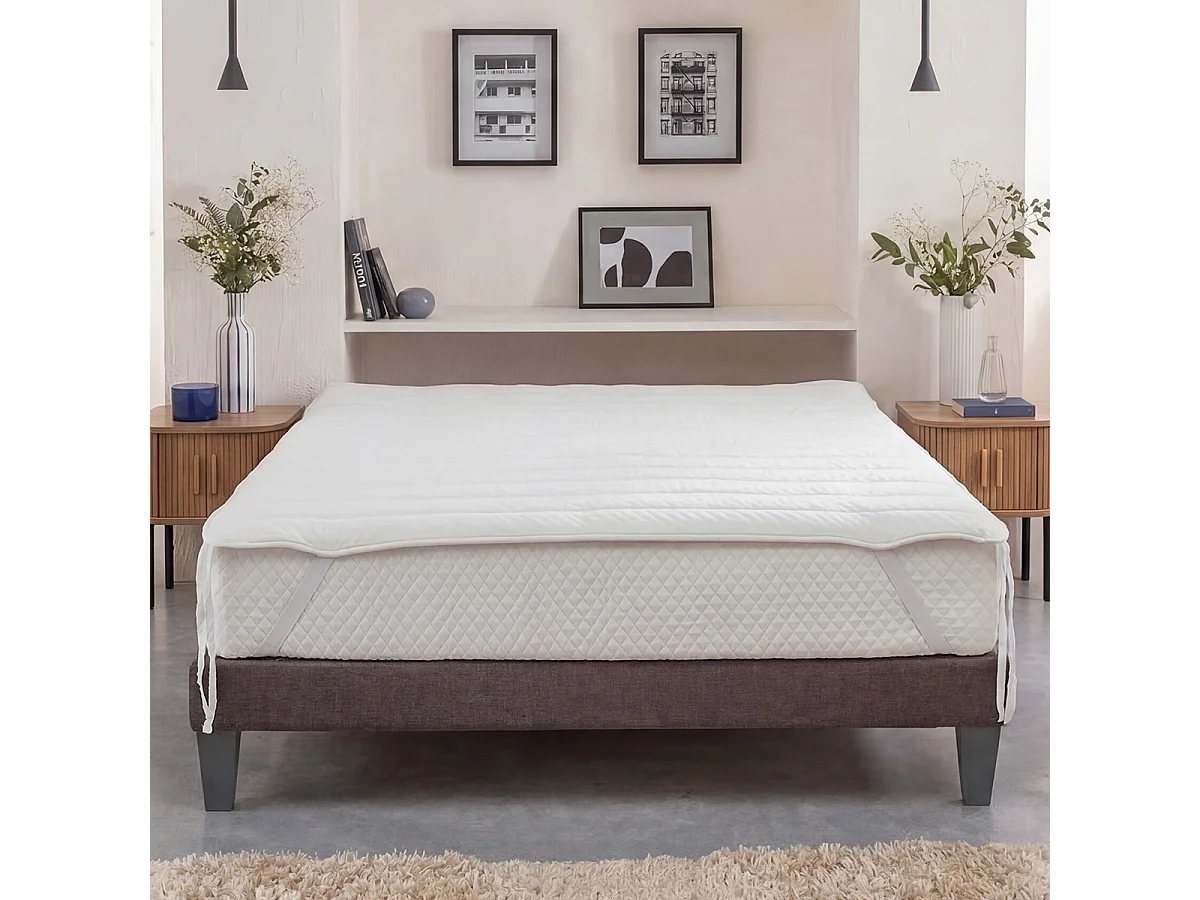 BELLECOUR LITERIE | Surmatelas WELLNESS | Fibres creuses polyester