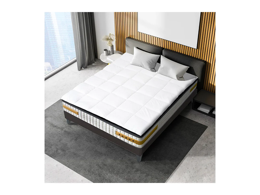 BELLECOUR LITERIE | Surmatelas TRANQUILITE 160x200 cm | Duvet et plumes