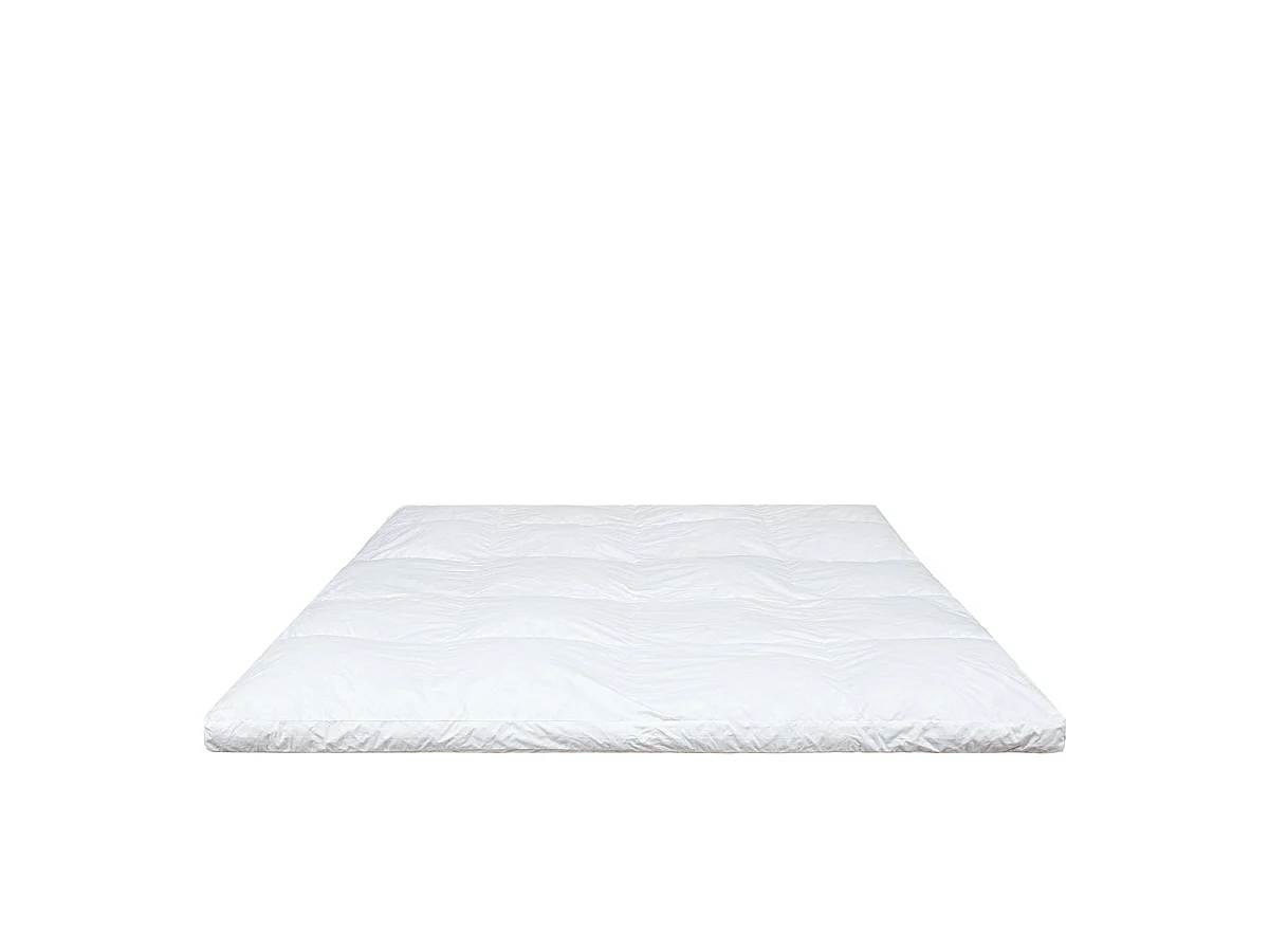 Surmatelas Tranquillité 160x200 cm - Duvet et plumettes de canard - Douceur naturelle - 6 cm