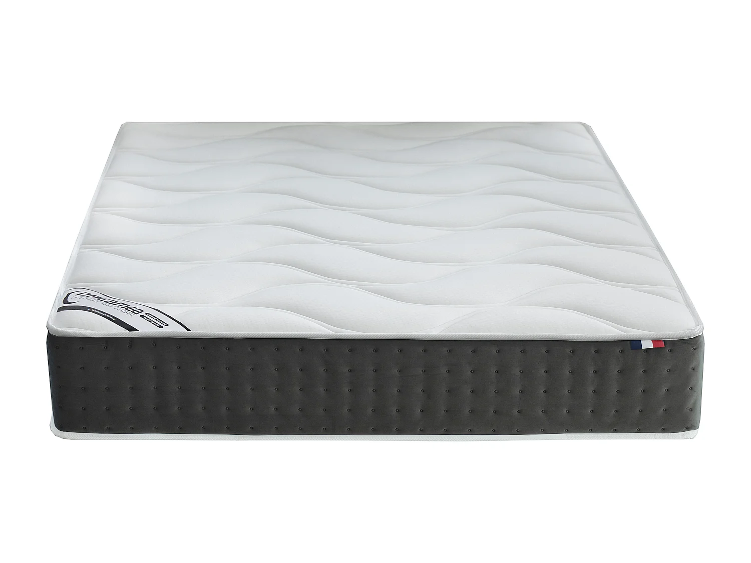 Matelas 140 x 190 cm hybride ressorts ensachés 7 zones et mémoire de forme ép.25cm - TIAMAT de DREAMEA