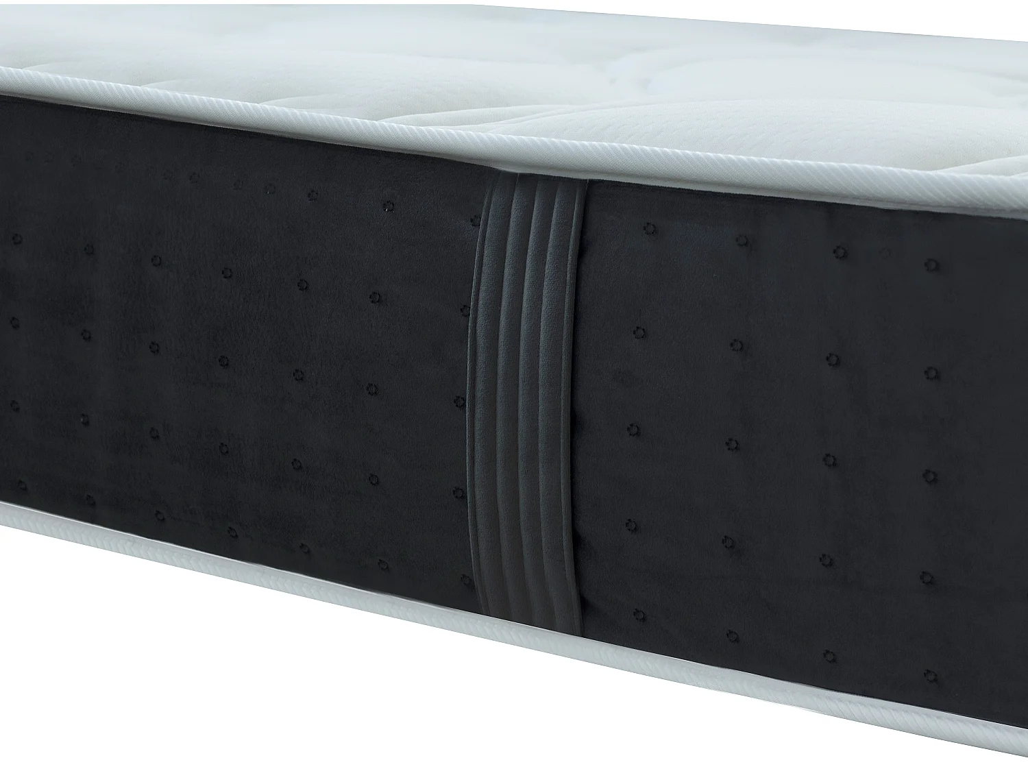 Matelas 140 x 190 cm hybride ressorts ensachés 7 zones et mémoire de forme ép.25cm - TIAMAT de DREAMEA